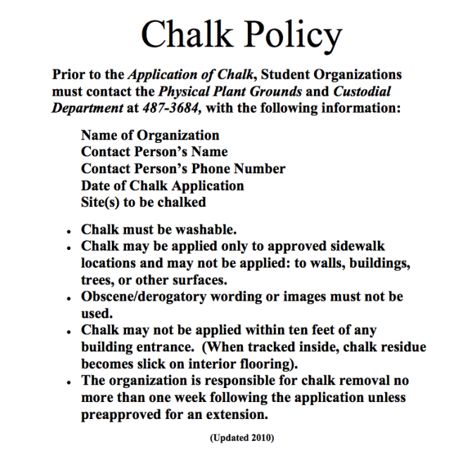 chalk policy
